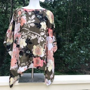NY&CO Green Floral Blouse 🌺